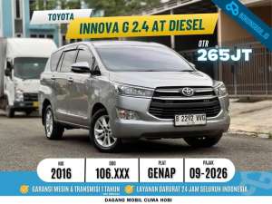 Jual bekas Toyota Kijang Innova Reborn 2.4 AT DIESEL 2016,lokasi di Tangerang Kota