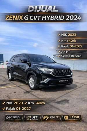 Jual bekas Toyota kijang zenix GCVT Hybrid 2023 mobil apik,lokasi di Jakarta Timur
