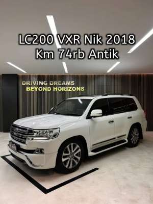 Jual bekas Toyota Land Cruiser VXR Full Spec 2018 Putih LC LC200 Km74rb B1678SJZ,lokasi di Jakarta Selatan
