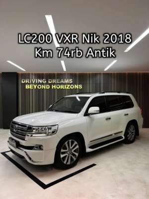Jual bekas Toyota Land Cruiser VXR Full Spec 2018 Putih LC LC200 Km74rb,lokasi di Jakarta Utara