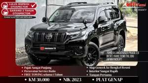 Jual bekas Toyota Landcruiser Prado 2.8 Diesel RARE ITEM TXL CBU JAPAN NIK 2023,lokasi di Jakarta Barat