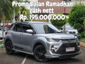 Jual bekas TOYOTA RAIZE GR TSS 1.0 TURBO CVT TWOTONE 2021,lokasi di Jakarta Selatan