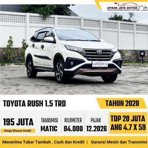 Jual bekas Toyota Rush 2020,lokasi di Jakarta Selatan