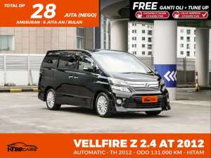 Jual bekas TOYOTA VELLFIRE 2.4 Z AT 2012,lokasi di Jakarta Selatan