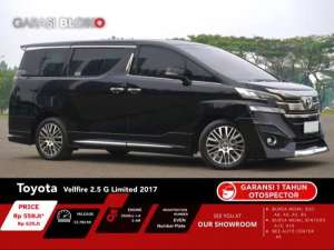 Jual bekas Toyota Vellfire 2.5 G Limited ATPM 2017,lokasi di Jakarta Selatan