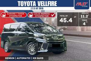 Jual bekas TOYOTA VELLFIRE Z 2015 2.5 AT SUNROOF CAPTAIN SEATPAJAK PANJANG,lokasi di Jakarta Utara