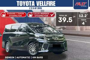 Jual bekas TOYOTA VELLFIRE Z 2015 2.5 AT SUNROOF CAPTAIN SEATPAJAK PANJANG,lokasi di Surabaya Kota