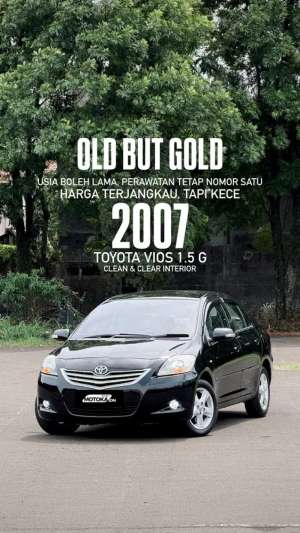 Jual bekas Toyota Vios 1.5 G 2007,lokasi di Bandung Kota