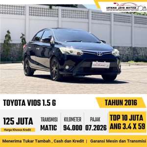 Jual bekas Toyota Vios 2016,lokasi di Jakarta Barat