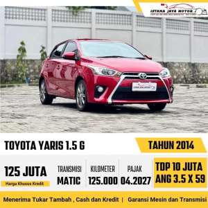 Jual bekas Toyota Yaris 2014,lokasi di Jakarta Barat
