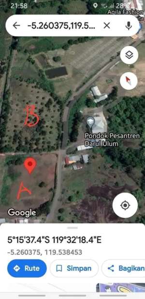 Trn harga jl Hombes Pakkatto Gowa Sulawesi SelatanLT 9.792 lokasi di Gowa Kab., tersedia melalui melalui situs Olx