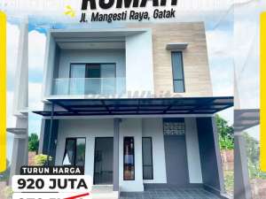TURUN HARGA Rumah Modern 2 Lantai di Jl. Mangesti Raya Gatak lokasi di Surakarta Kota, tersedia melalui melalui situs Olx