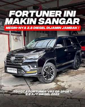 Jual bekas TYPE GR 2.8 DIESELToyota FORTUNER VRZ GR 2.8 2022ANM,lokasi di Bandung Kota