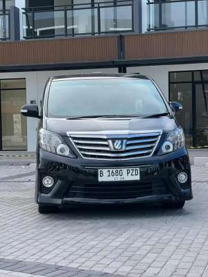 Jual bekas Udh murah ni Van Mewah nya Toyota Alphard S AT 2012 Hitam Metalik,lokasi di Jakarta Selatan