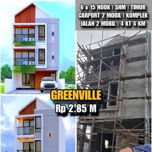 V011 RUMAH BARU 6x15 GREENVILLE DEKAT MALL CENTRAL PARK lokasi di Jakarta Barat, tersedia melalui melalui situs Olx