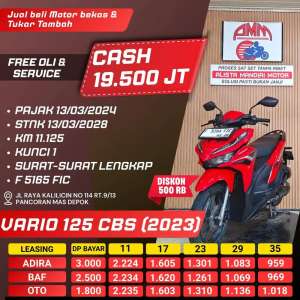 Jual bekas VARIO 125 CBS 2023 CASH KREDIT KREDIVO INDODANA SHOPEELATER ALISTA,lokasi di Depok Kota