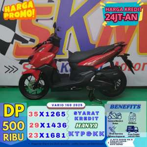 Jual bekas vario 160 2025 dp 500 syarat kk dan KTP,lokasi di Depok Kota