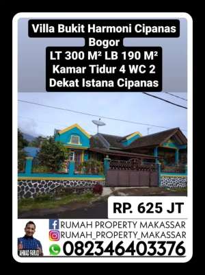 Villa Bukit Harmoni Cipanas Bogor Luas Tanah 300M LB 190Kmr 4 WC 2 lokasi di Bogor Kab., tersedia melalui melalui situs Olx