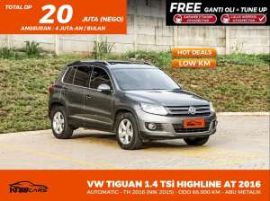 Jual bekas VOLKSWAGEN TIGUAN 1.4 TSI AT HIGHLINE AT 2015,lokasi di Jakarta Barat