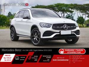 Jual bekas WarrantyON Mercedes Benz GLC200 AMG Facelift Night Edition X253 2022,lokasi di Jakarta Selatan
