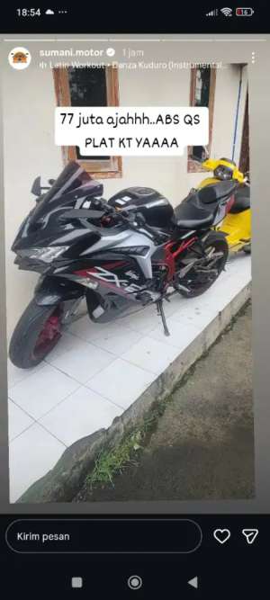 Jual bekas WTB ZX25R 80jt an,lokasi di Bogor Kab.