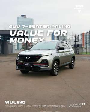 Jual bekas Wuling Almaz RS Pro Two Tone 7Seaterpanoramic fullpec 2021 ANTIK,lokasi di  ,Tangerang Kota
