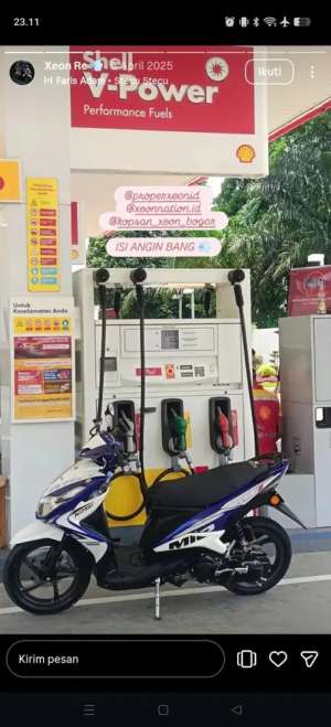 Jual bekas Xeon RC 125cc plat F,lokasi di Bogor Kab.