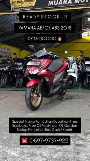 Jual bekas Yamaha Aerox ABS 2018 TERAWAT,lokasi di Jakarta Utara