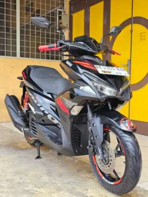 Jual bekas Yamaha AeroxAerox 155 2017, Warna Black Premium Metalic.,lokasi di Medan Kota