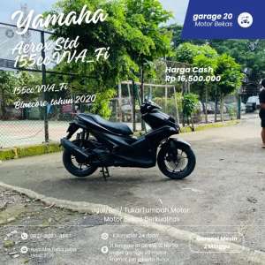 Jual bekas Yamaha Aerox Std 155cc VVAFi BluecoreTahun 2020,lokasi di Jakarta Selatan