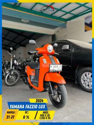 Jual bekas YAMAHA FAZZIO LUX 2024 GASS POLL BOSSKU HIKMAH MOTOR KEPUH MALANG,lokasi di Batu Kota