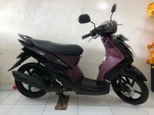 Jual bekas Yamaha Mio Soul pmk.2012 orisinil black cerry,lokasi di Denpasar Kota