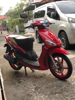 Jual bekas Yamaha mio sporty tahun 2008 ori nonstep 5vv full restorasi RAREEBU,lokasi di  ,Bandung Kota