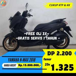 Jual bekas YAMAHA NMAX 2018 BISA KREDIT MURAH ANGSURAN RINGAN BERGARANSI,lokasi di Depok Kota