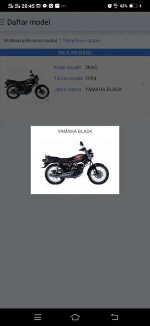 Jual bekas Yamaha rx king 2004,lokasi di  ,Jakarta Pusat