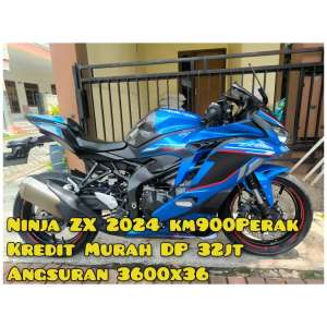 Jual bekas Zx250R 2024 Biru QS ABS SE km900 Perak,lokasi di Semarang Kota