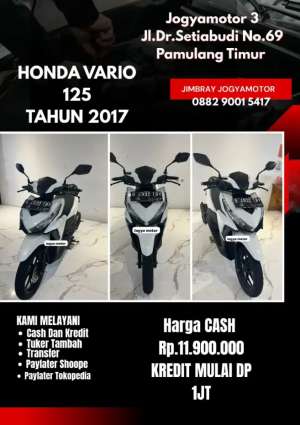 Jual bekas 1 - Honda Vario 125 Tahun 2017,lokasi di  