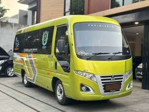 Jual bekas 2022 BUS MITSUBISHI CANTER FE 71L BC MT Long Bus chasis 2022 HIJAU,lokasi di  
