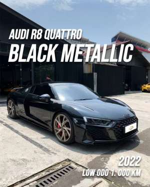 Jual bekas Audi R8 QuattroMythos Black Metallic,lokasi di Jakarta Selatan