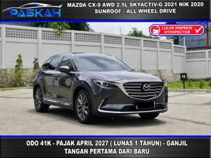 Jual bekas AWD 4x4 PAJAKAPRIL2027 Odo48k BUNGA4.5 Mazda CX9 AWD 2021 CX9 2021,lokasi di  