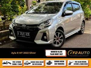Jual bekas Ayla R MT 2022 Silver,lokasi di Jakarta Barat