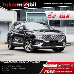 Jual bekas BERGARANSI HYUNDAI SANTA FE 2.2 DIESEL MATIC TAHUN 2023 HITAM GENAP,lokasi di  