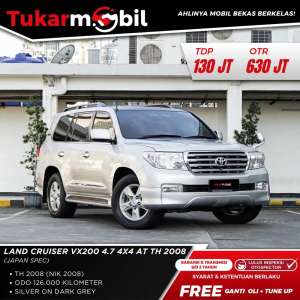 Jual bekas BERGARANSI TOYOTA LAND CRUISER VX200 4.7 TAHUN 2008 SILVER,lokasi di  