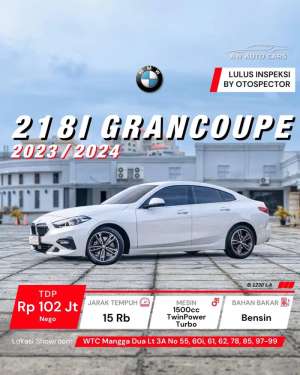 Jual bekas BMW 218i GranCoupe 2024 NIK 2023 Gran Coupe 218 low km,lokasi di  