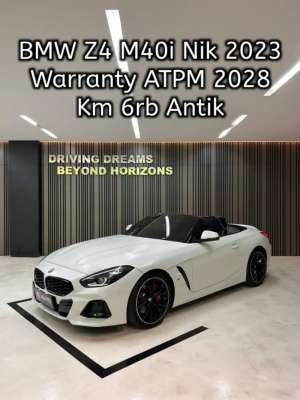 Jual bekas BMW All New Z4 Roadster AT 2023 Putih M40i 3.000cc Km6rb,lokasi di  