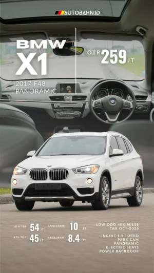 Jual bekas BMW X1 F48 Xline 2017 Panoramic,lokasi di Jakarta Selatan