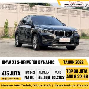 Jual bekas BMW X1 SDRIVE 18i DYNAMIC 2022,lokasi di Jakarta Selatan