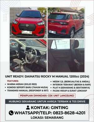 Jual bekas Daihatsu Rocky 1.2 MT 2024,lokasi di Semarang Kota