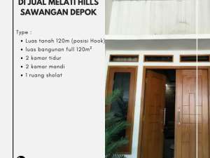 Di Jual Melati Hills Sawangan Depok lokasi di Depok Kota, tersedia melalui melalui situs Olx