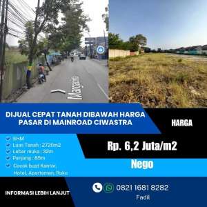 Dijual Cepat tanah dekat tol Buah Batu Harga Termurah lokasi di Bandung Kota, tersedia melalui melalui situs Olx